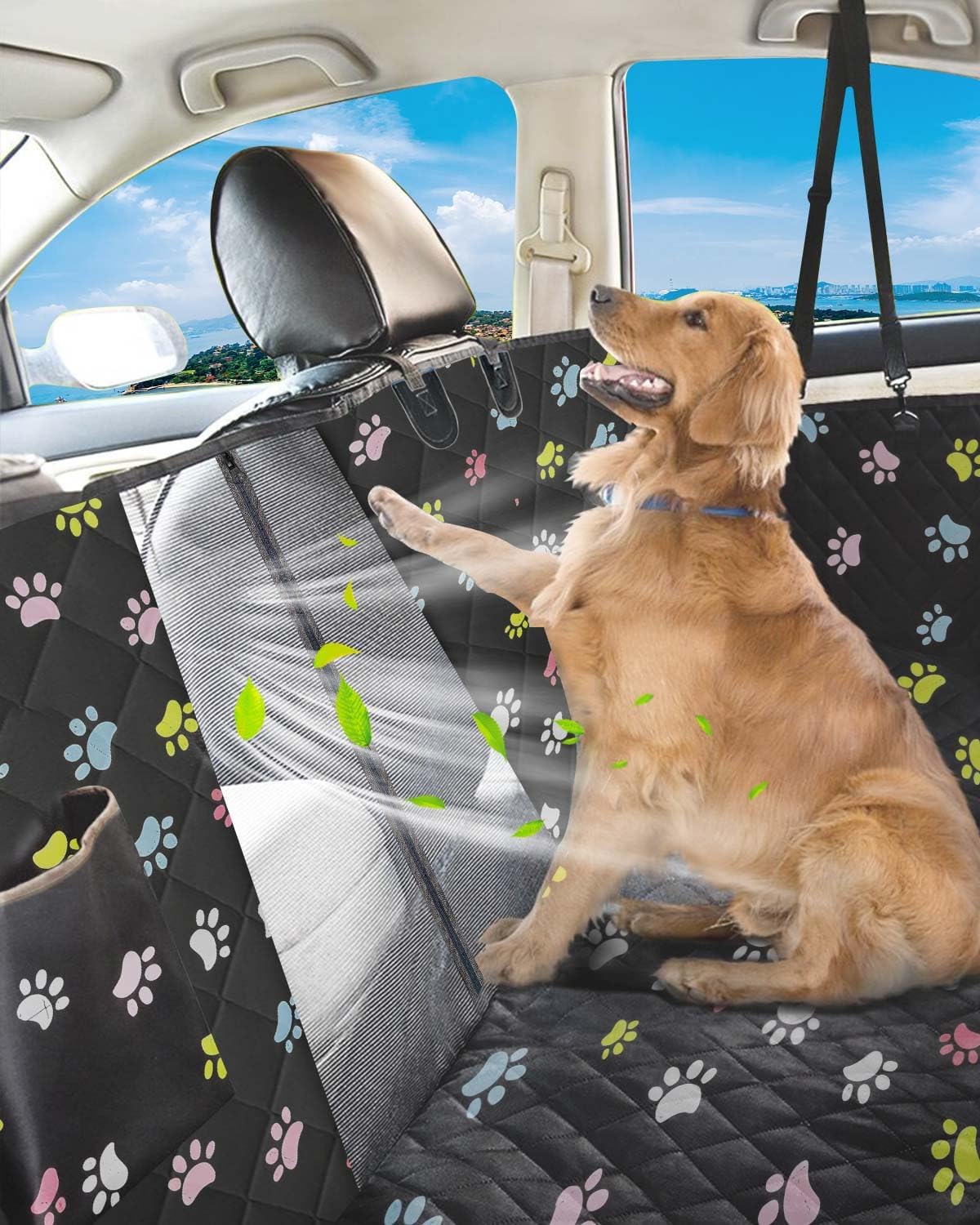 dog car seat cover, 600d heavy dute car on a desk or shelf