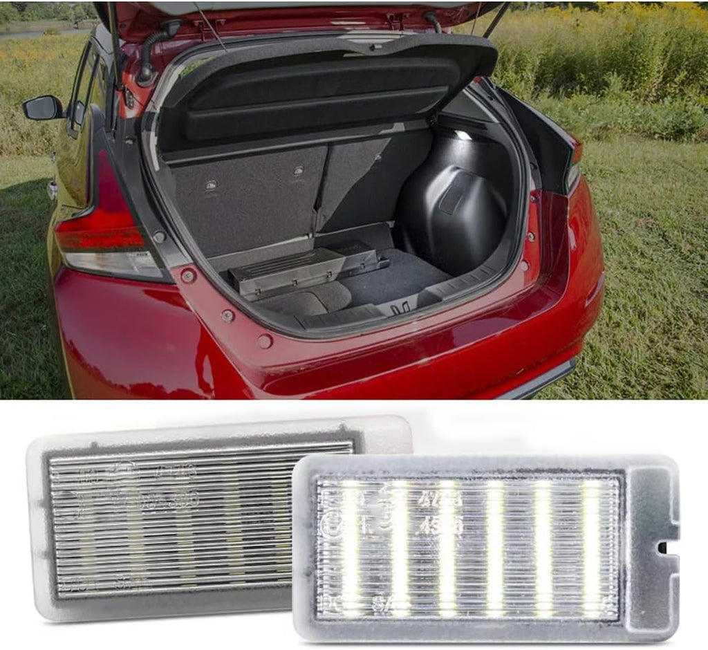 Car Trunk Light for Nissan Juke Note Pulsar Qashqai Leaf, for Renault Grand Scenic Clio Megane, 2Pcs Trunk Luggage Compartment Light