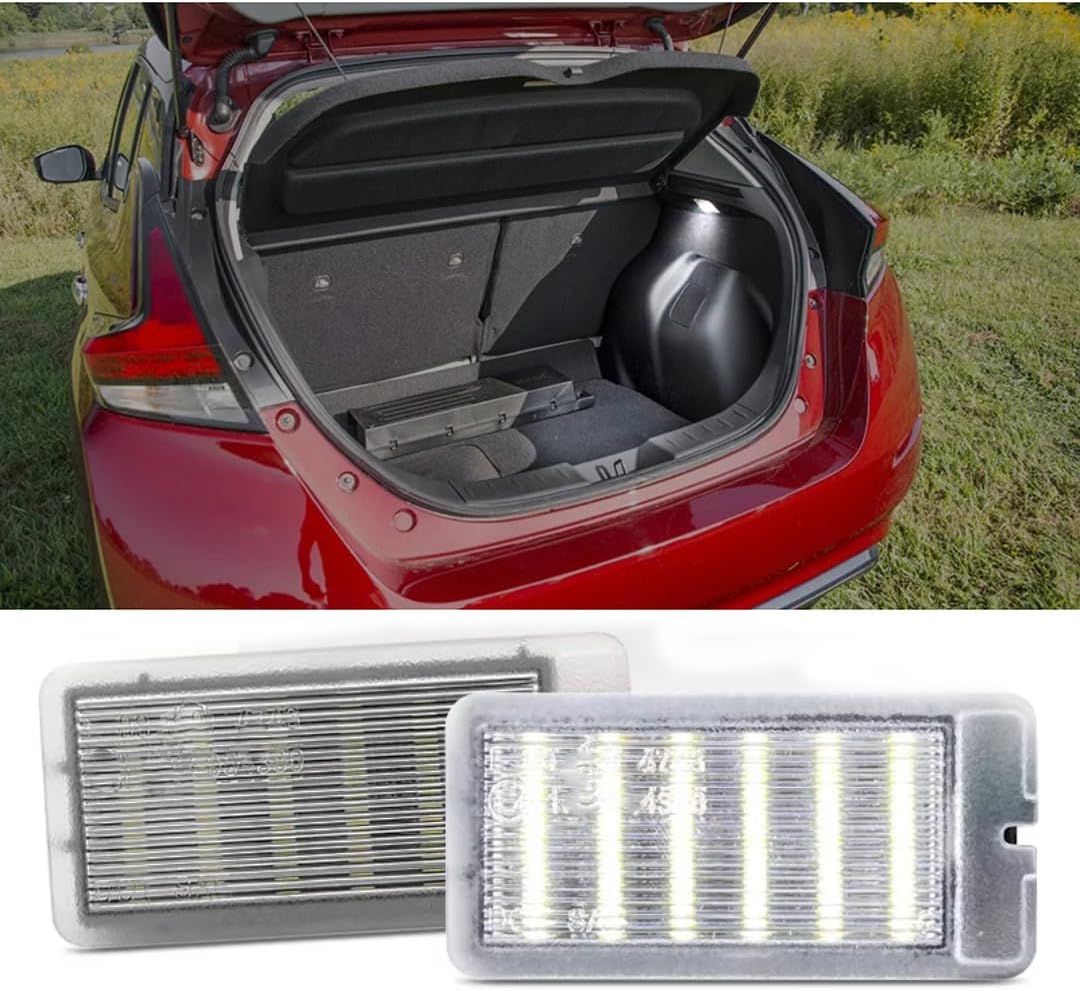 Car Trunk Light for Nissan Juke Note Pulsar Qashqai Leaf, for Renault Grand Scenic Clio Megane, 2Pcs Trunk Luggage Compartment Light
