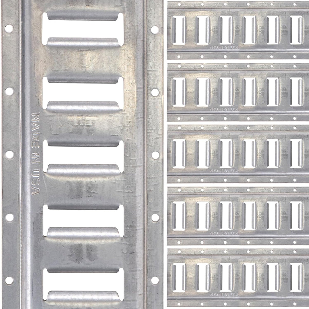 US Cargo Control E Track, Made in USA, 12 Gauge Steel 5 FT Galvanized E Track