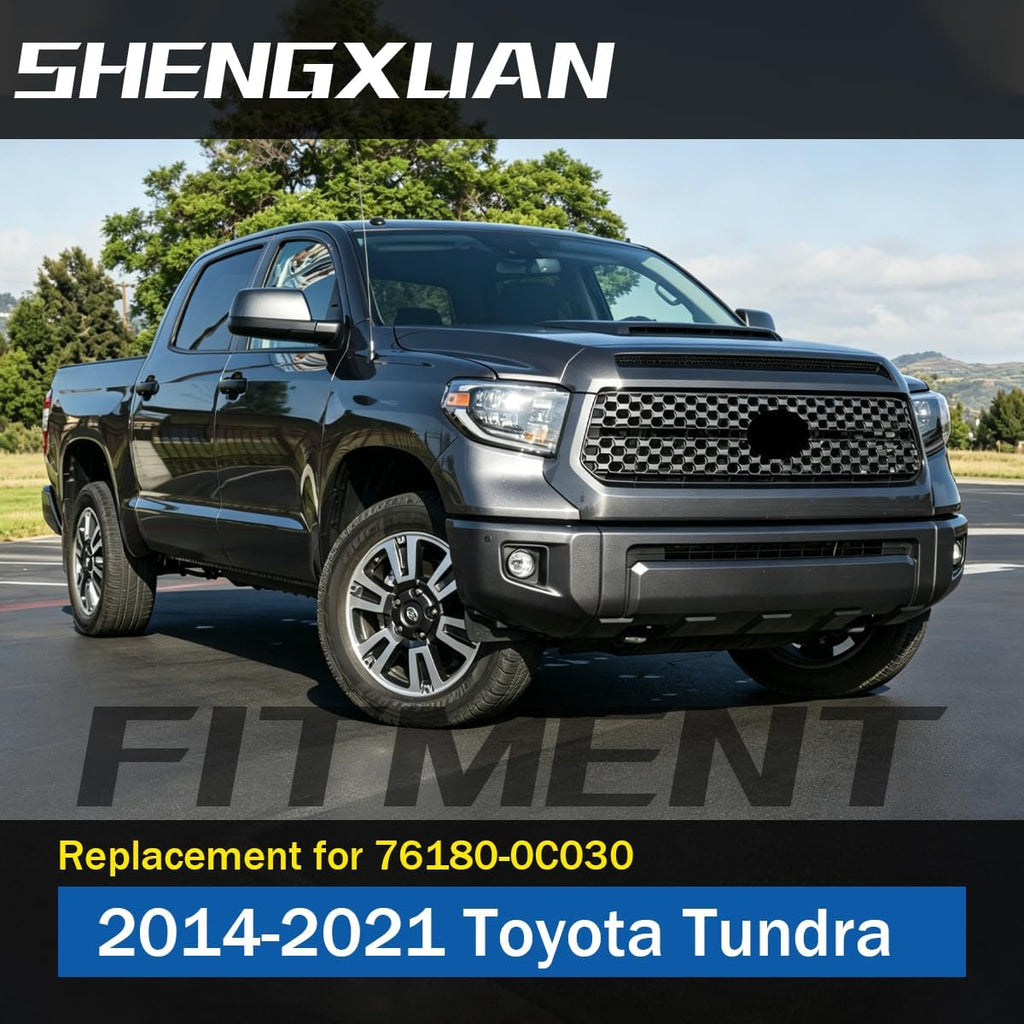 Magnetic Gray Front Upper Scoop Molding Trim Compatible with 2014-2021 Toyota Tundra Truck Front Hood Panel Molding Trim Replace for 76180-0C030