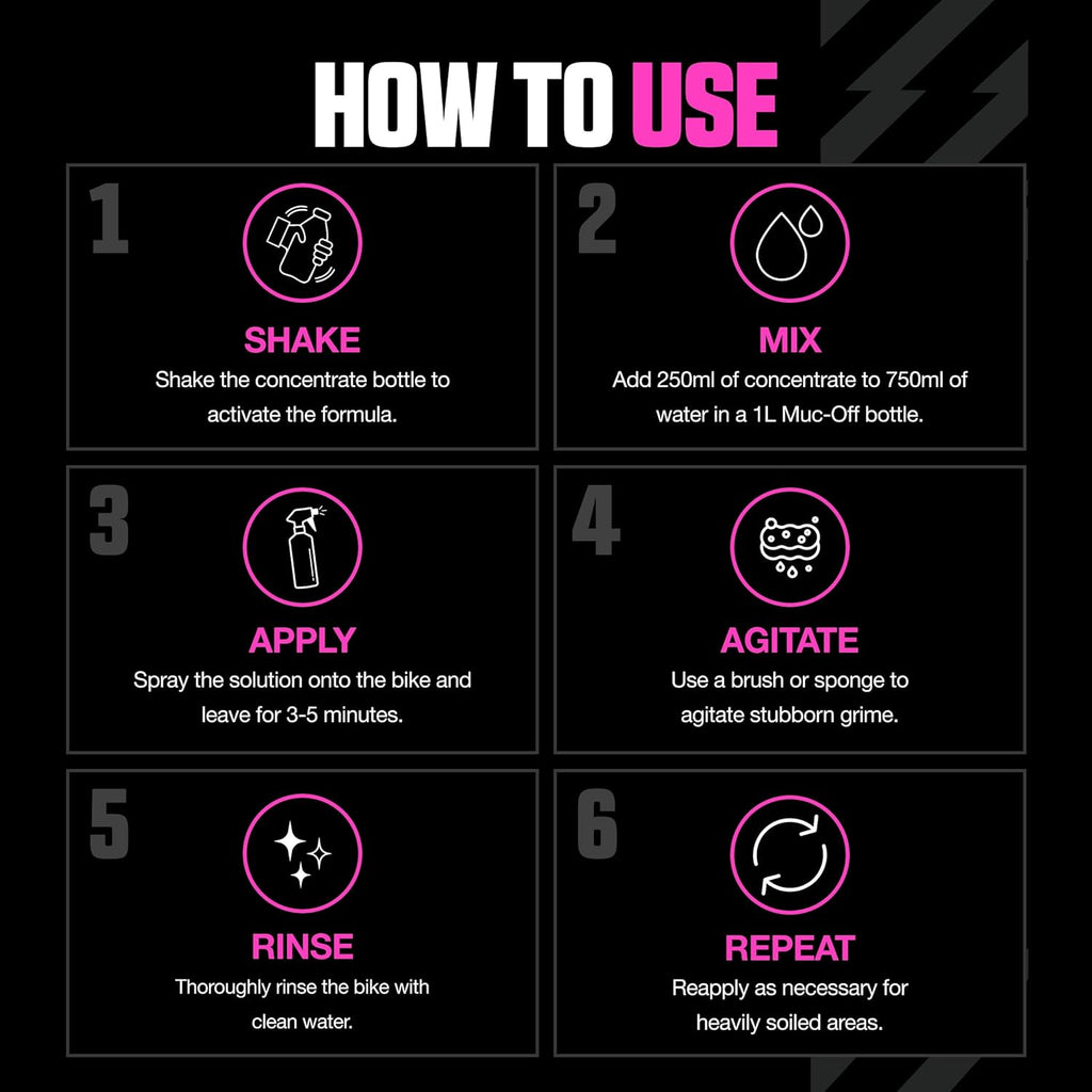 Muc-Off Bike Cleaner Concentrate | Powerful Nano Tech Bike Cleaner | Safe on Carbon Fibre, Biodegradable Formula for Bicycle and Motorcycle Cleaning