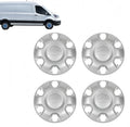 16" Sparkle Silver Wheel Center Cap, 6 Lug Holes, for Ford Transit 150 250 350 AWD 2019-2026, Replaces Part KK4V-1130-AB, Set of 4