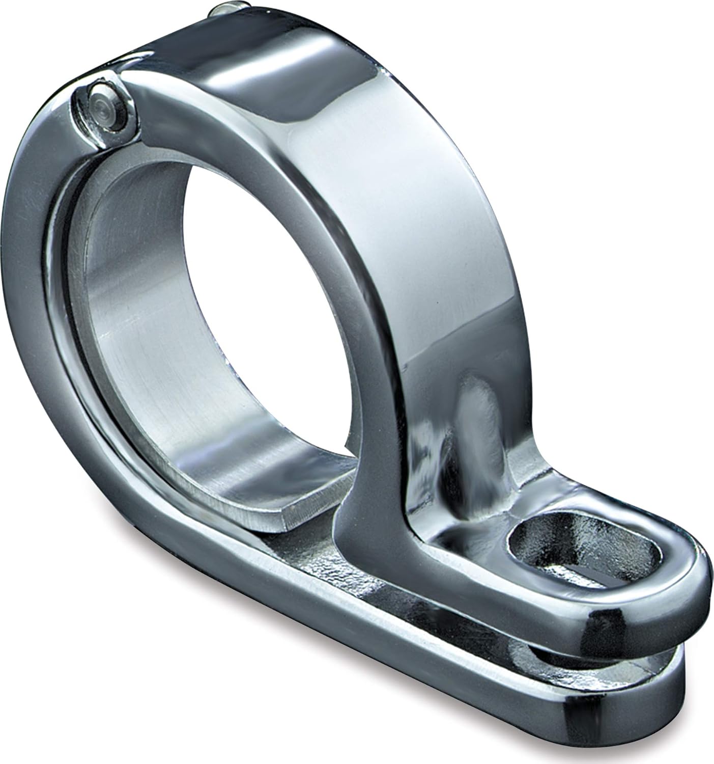 Kuryakyn 4024 Motorcycle Lighting Hardware Component: P-Clamp with 5/16" Mounting Hole, Universal Fit for 1-1/8" or 1-1/4" Diameter Engine Guards/Tubing, Chrome, Pack of 1