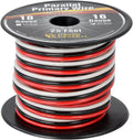 Grand General 55303 Parallel Primary 3-Wire 25ft Roll with Spool For Trucks, Automobile and More –Black, Red & White