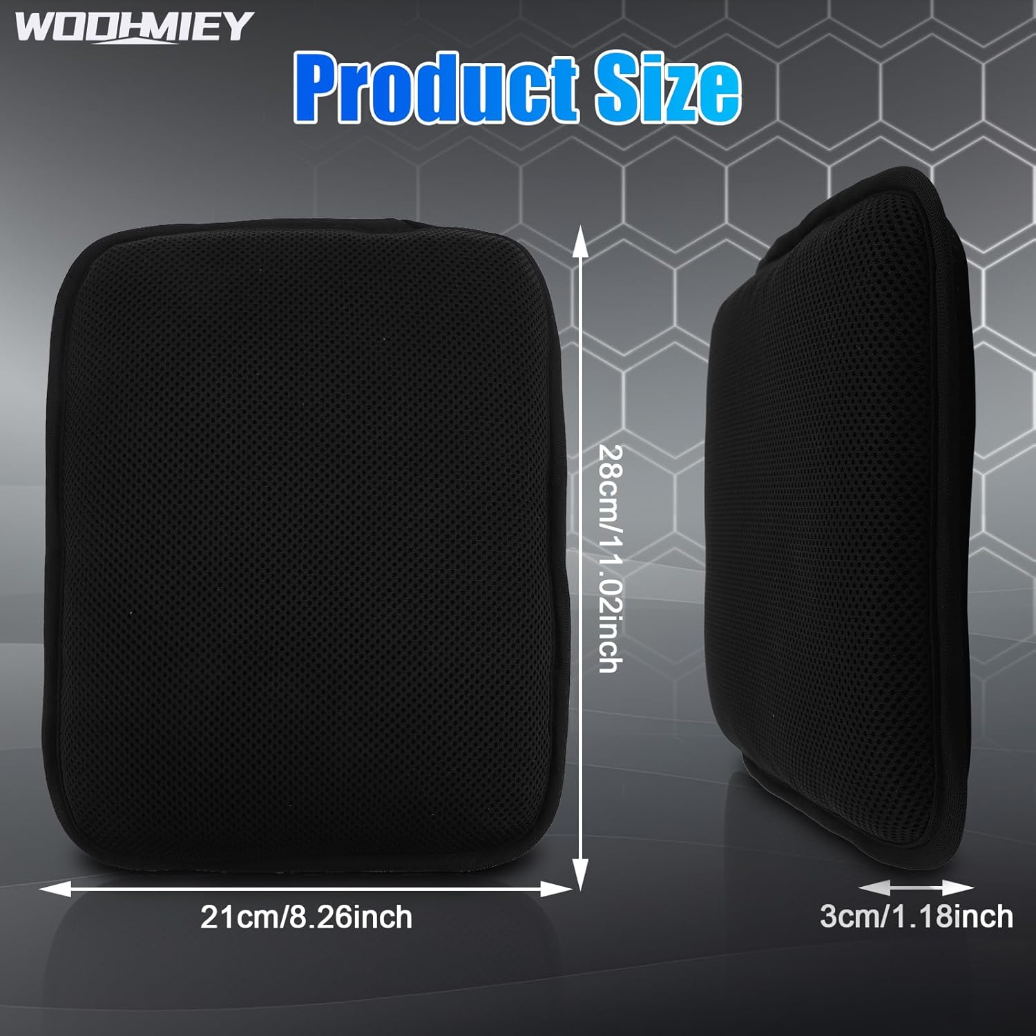 Motorcycle Cushion, Motorcycle Shock Absorbing Cushion, with Hollow Structure, Breathable Mesh Cover, Elastic Gel, Pressure Release, High Resilience TPE