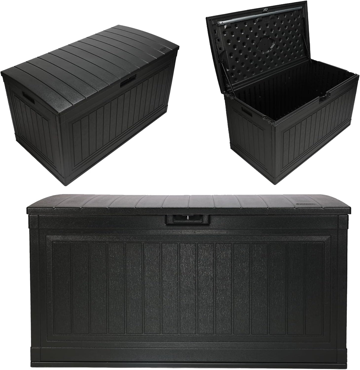 suncast 80 gal, large outdoor patio deck box, main product view