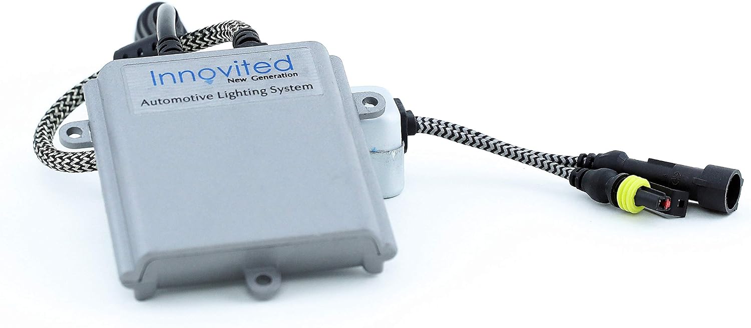 Innovited H11 H9 H8 6000K HID Xenon Bulb x 1 pair bundle with 2 x 55W Performance AC Digital Ballast (Diamond White)
