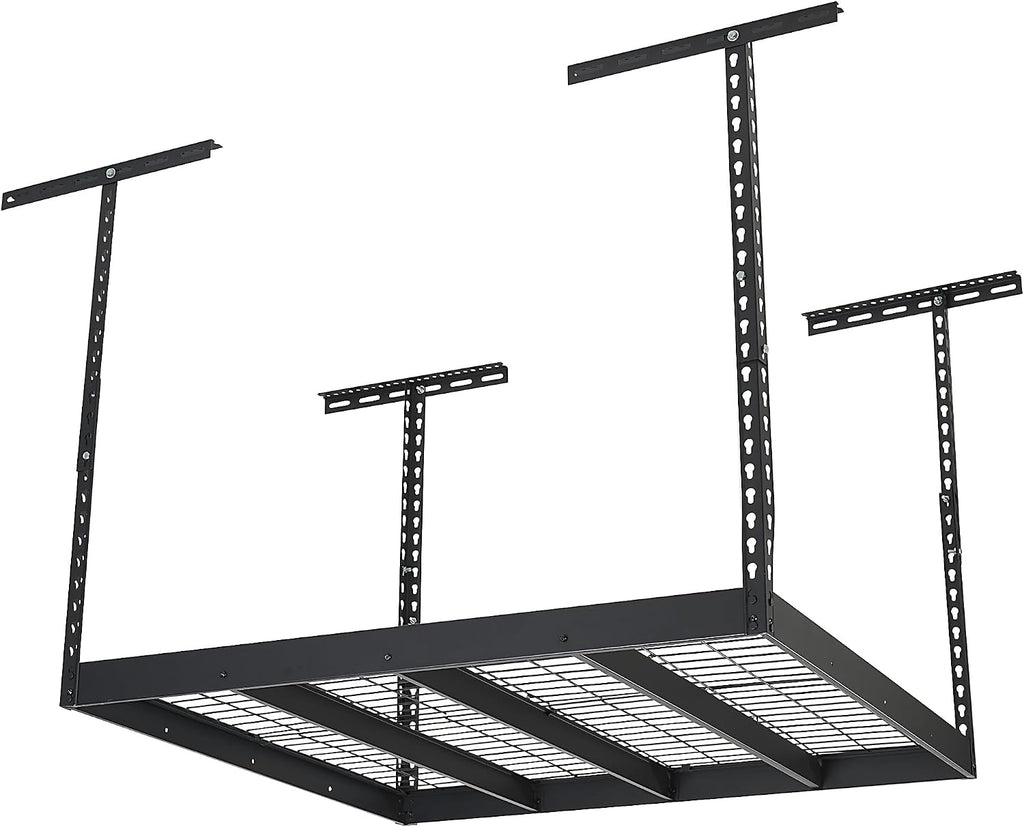 klutch overhead garage storage rack, adjustable height, 350-lb., main product view
