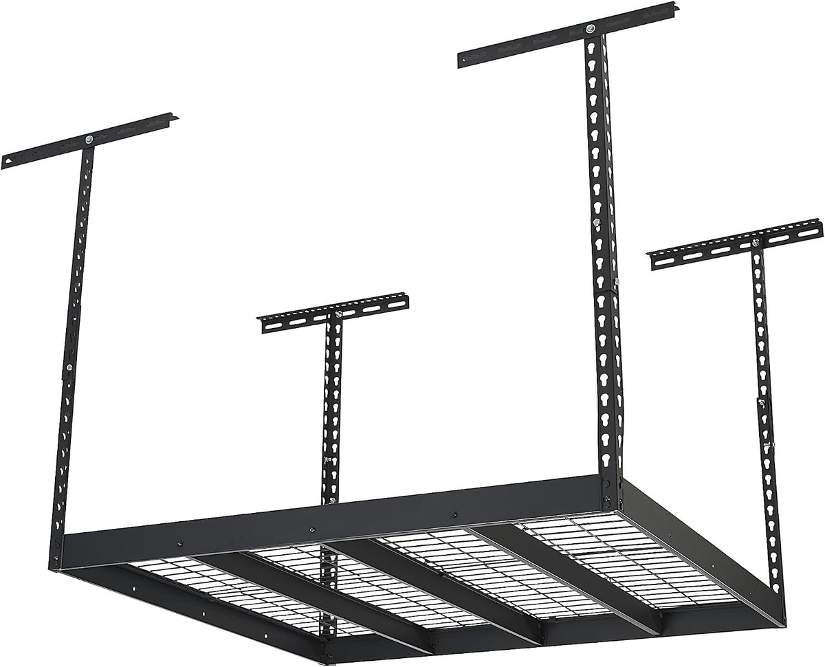 klutch overhead garage storage rack, adjustable height, 350-lb., main product view