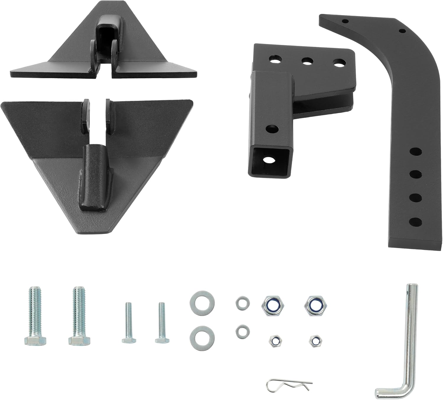 ALMULOO Hitch Mounted Trencher Compatible with CAT 0 CAT 1 with 2" Receiver Adapters Black Trenching Subsoiler Steel Powder Coated