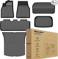 SEALIGHT Floor Mats for Tesla Model y 5-seat 2020-2024, Car Mats All Weather by SEALIGHT