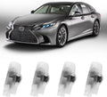 4pcs Car Door Lights Logo Projector, F-Sport Logo Compatible with LS/ES/is/LX/RX/GS/GX/RC/UX, No Fade HD LED Car Welcome Projector Lights, 3D Ghost Shadow Puddle Light(for F-Sport)