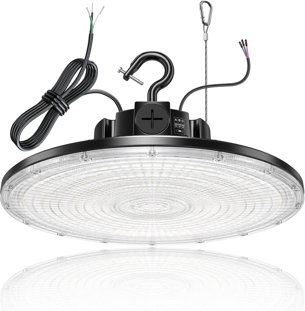 480V LED High Bay Light 300W 240W 200W Adjustable UFO Light 42000LM ETL DLC