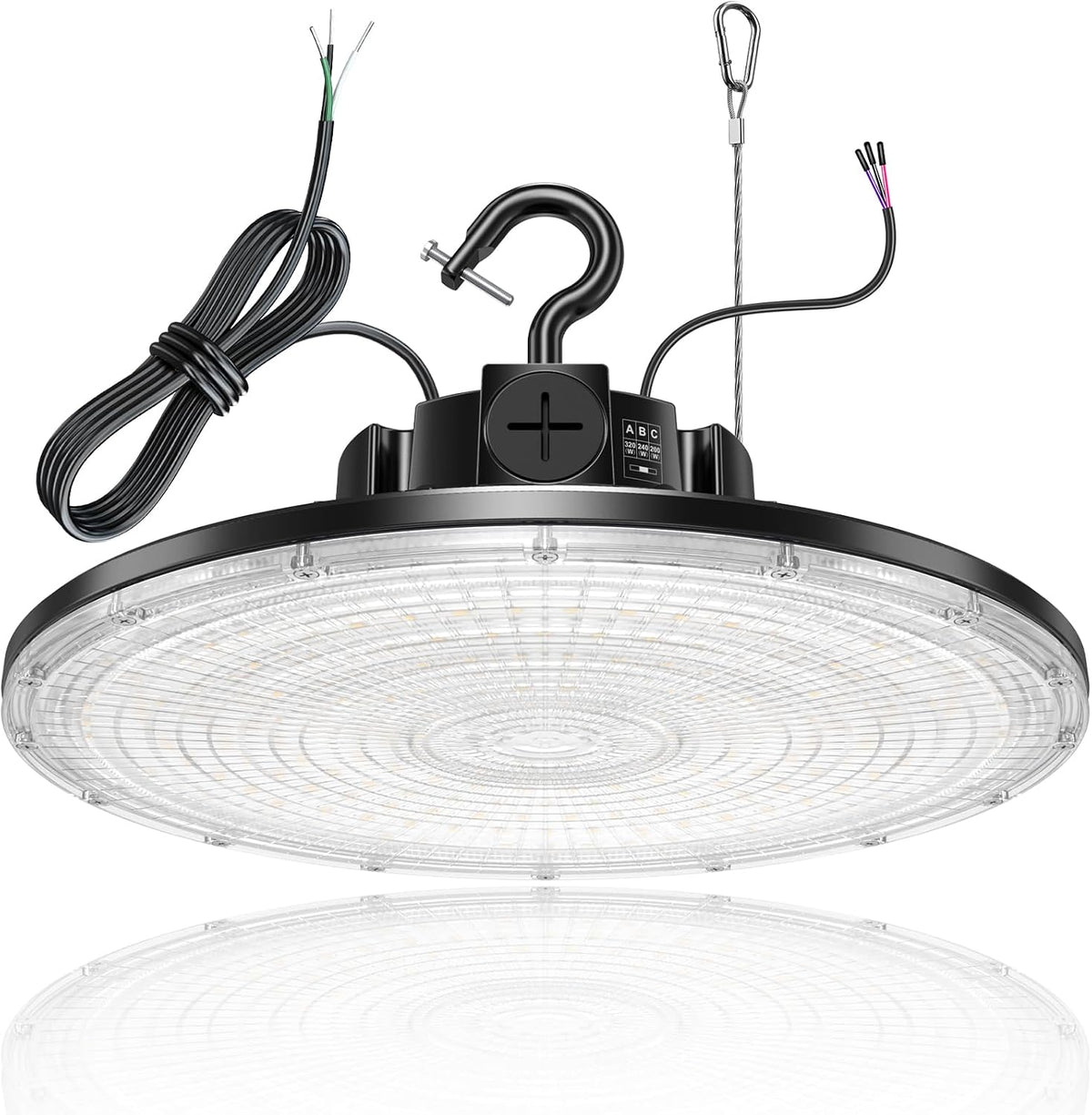 480V LED High Bay Light 300W 240W 200W Adjustable UFO Light 42000LM ETL DLC