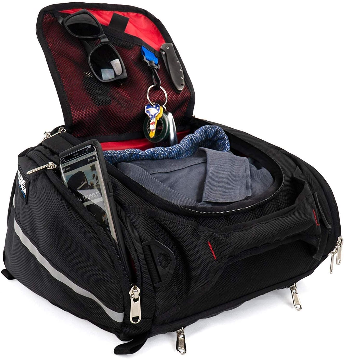 Chase Harper USA 4502 RipStream Tail Trunk - Water-Resistant, Tear-Resistant, Industrial Grade Ballistic Nylon - Universal Fit Adjustable Bungee Mounting System