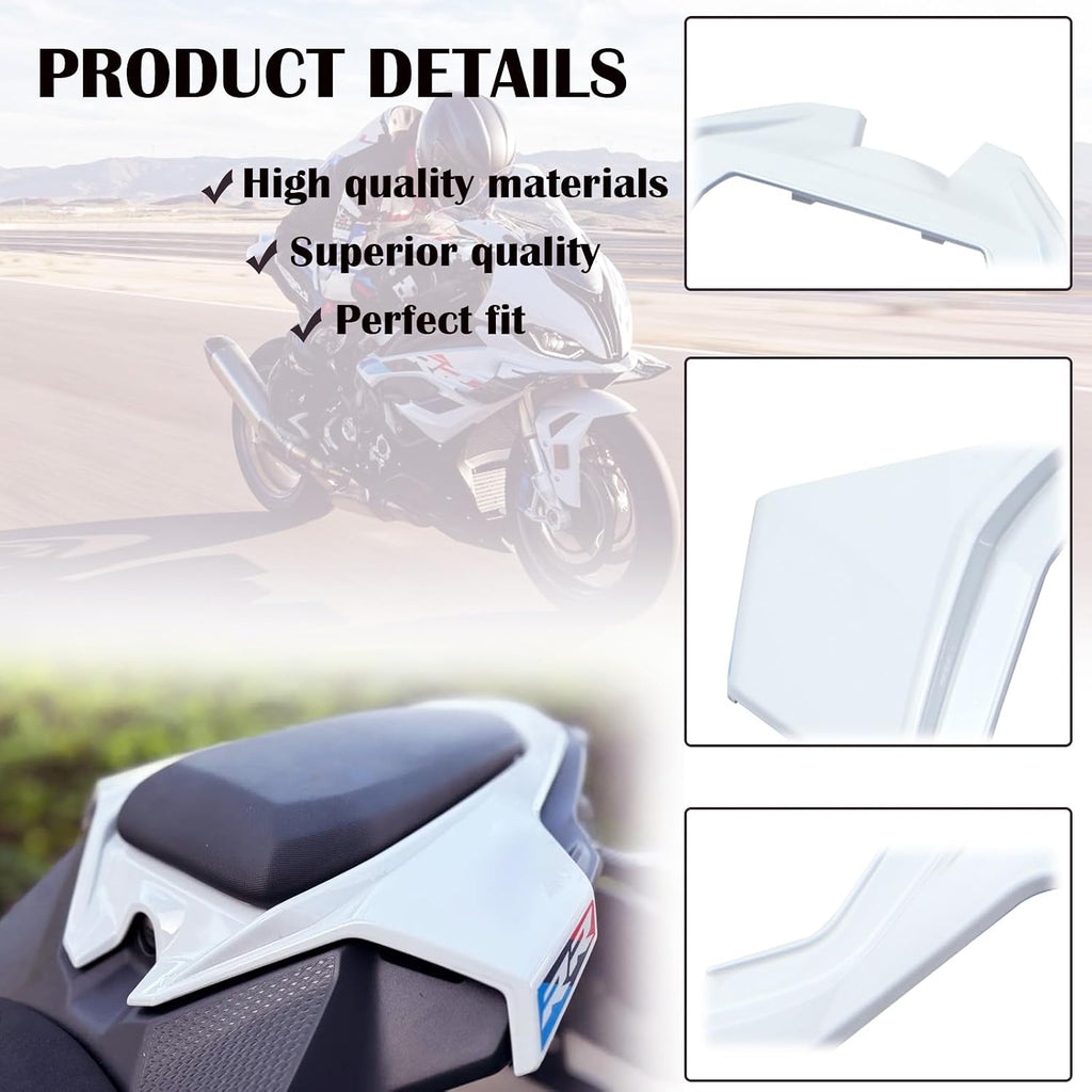 Motorcycle Cover Cowl Fairing Kit Fits for S1000RR M1000RR 2023 2024 2025 Rear Tail Fairing (White)