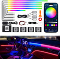 dreamcolor acrylic interior car led strip lights, 10, main product view