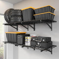 4 Pack Heavy Duty Garage Wall Shelving Set, Wall Mounted Garage Shelves 1000lbs by Jusgym