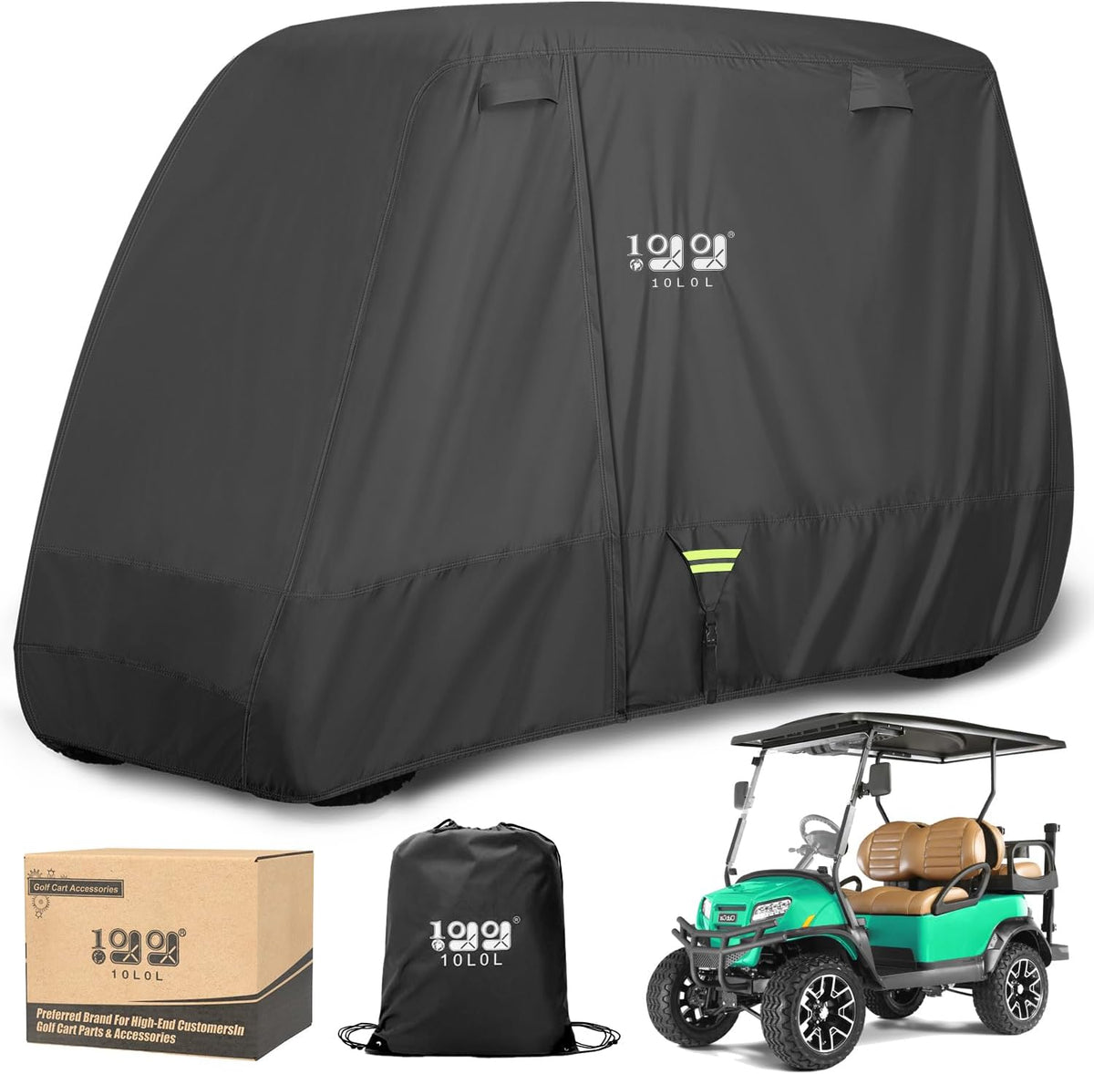10L0L Heavy Duty Golf Cart Cover
