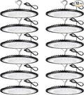 12 Pack 240W UFO LED High Bay Lights, 120VAC IP66 Waterproof, 40000LM 5000K by YANYCN