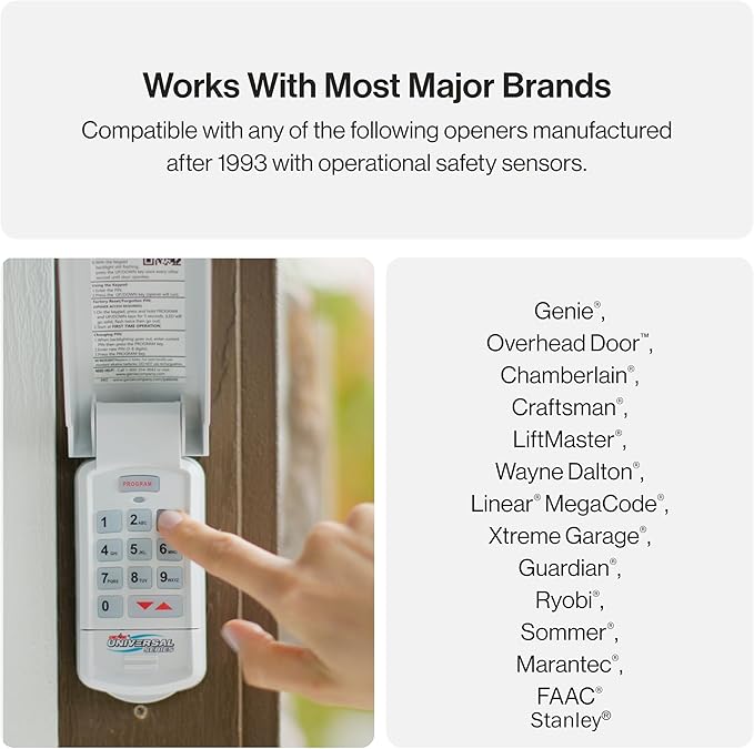 Genie Genuine GUK-R Wireless Universal Garage Door Opener Keypad, Compatible