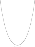 kooljewelry solid 14k white gold rope chain necklace, main product view