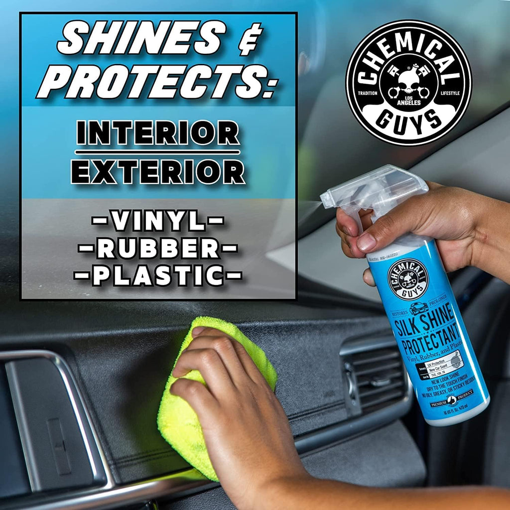 Chemical Guys TVD_109_1602 Silk Shine Spray-able Dry-to-The-Touch Dressing and Protectant for Tires, Trim, Vinyl, Plastic and More, Safe for Cars, Trucks, Motorcycles, RVs & More, 16 fl oz (2 Pack)