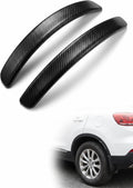 2 PCS Car Wheel Eyebrow Strips, Flexible PVC Fender Flare Arch Lip Trim, Anti-Collision Wheel Well Protector, Universal Exterior Accessories for Most Cars, SUVs, Trucks (Black)