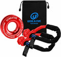Ucreative Red Recovery Ring and 2PCS Red Soft Shackle (1/2 Inch x 22 Inch) kit for Synthetic Winch Rope for ATV UTV SUV Truck Off-Road Vehicle Recovery