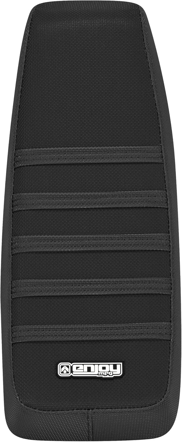 Enjoy Mfg Seat Cover - Compatible with Monster Moto/Mega Moto Classic 80cc (MM-B80) // Oryxearth 105cc 4-Stroke mini Bike #597 (All Black with Black Ribs)