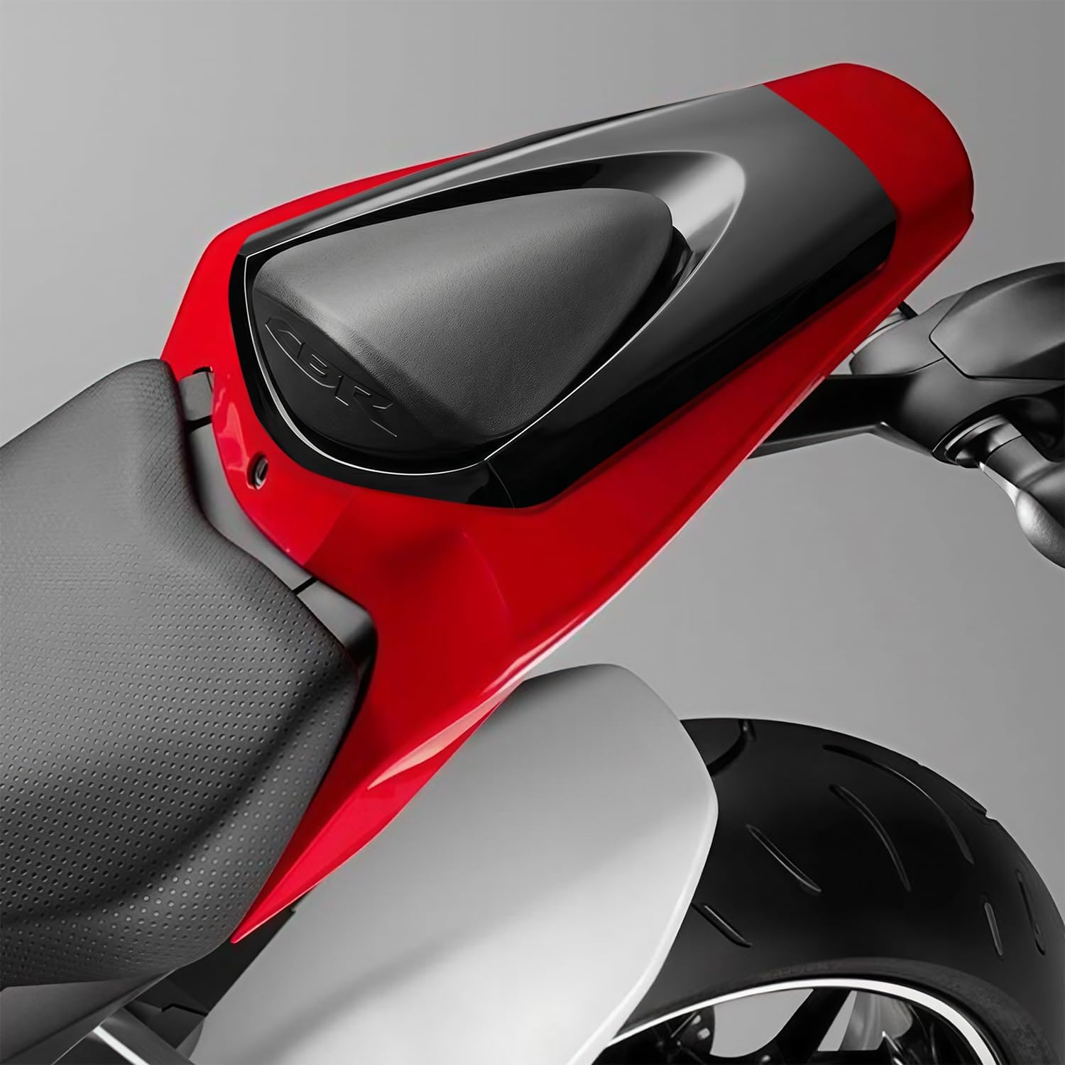 For CBR600RR Motorcycle Rear Seat Fairing Cover Cowl,ABS Plastic Rear Passenger Pillion Solo Seat Cowl Cover Fairing Tail Section For CBR600RR CBR 600RR 2007-2019 (For CBR600RR)