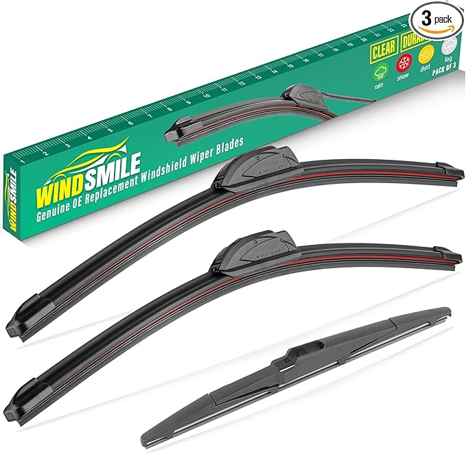 24" 18" 11" Windshield Wiper Blades Replacement by WINDSMILE