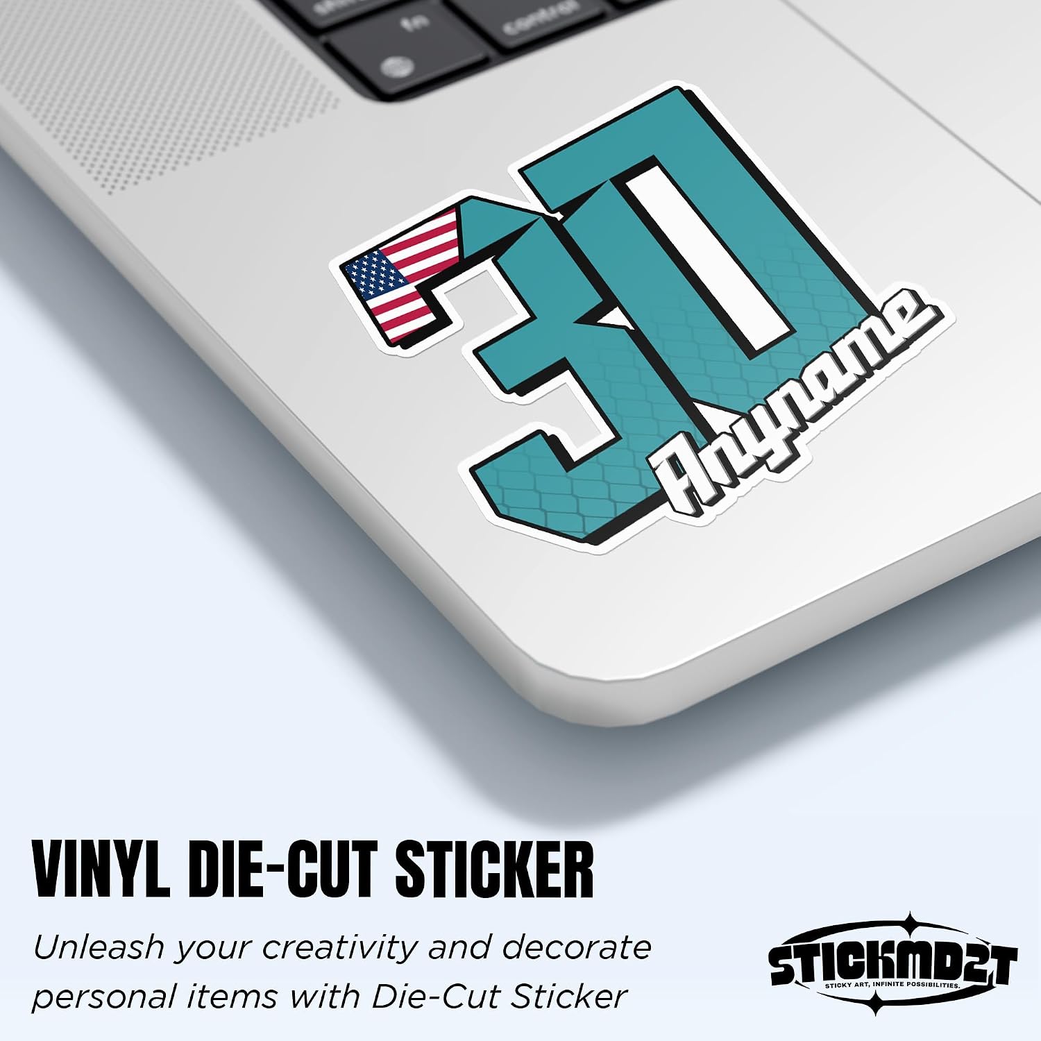 (New Update) Custom Race Number Sticker, Personalized Racing Name Number with National Flag Car Decal Waterproof Die-Cut Vinyl Stickers for Dirt Bike Plate BMX Car Decor Motorcycle Bike Motors RC