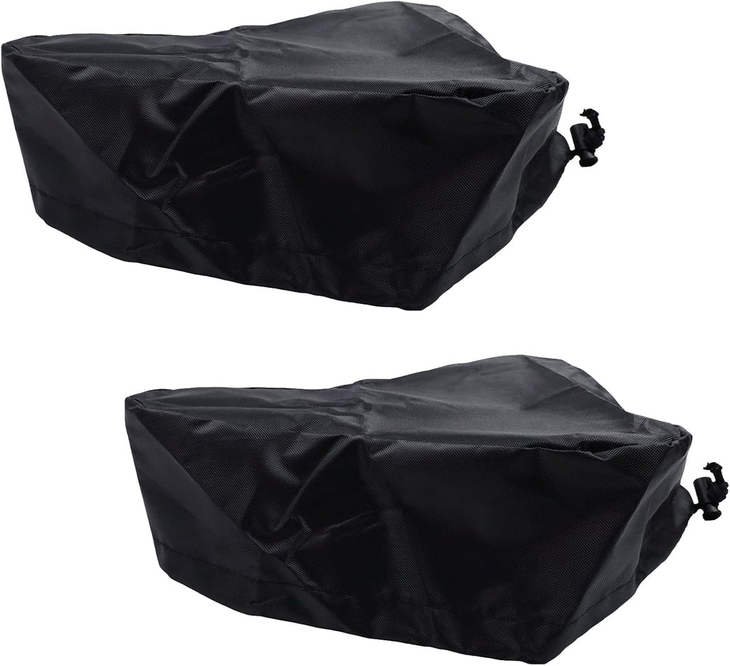 420D Polyester Waterproof Seat Cover for Bike Ebike, 9.45 x 10.63 Inch, Sunlight & Rain Resistant, Black Bicycle Seat Cushion for Mountain & Road Bikes, Dustproof Rain Cover with Drawstring