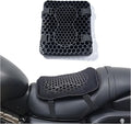 Motorcycle Gel Seat Cushion for Kawasaki KLR 650 1987-2020 2021 2022 2023 2024, Absorption Breathable Motorcycle Gel Seat Pad, Motorcycle Seat Cushion with Seat Cover for Long Rides