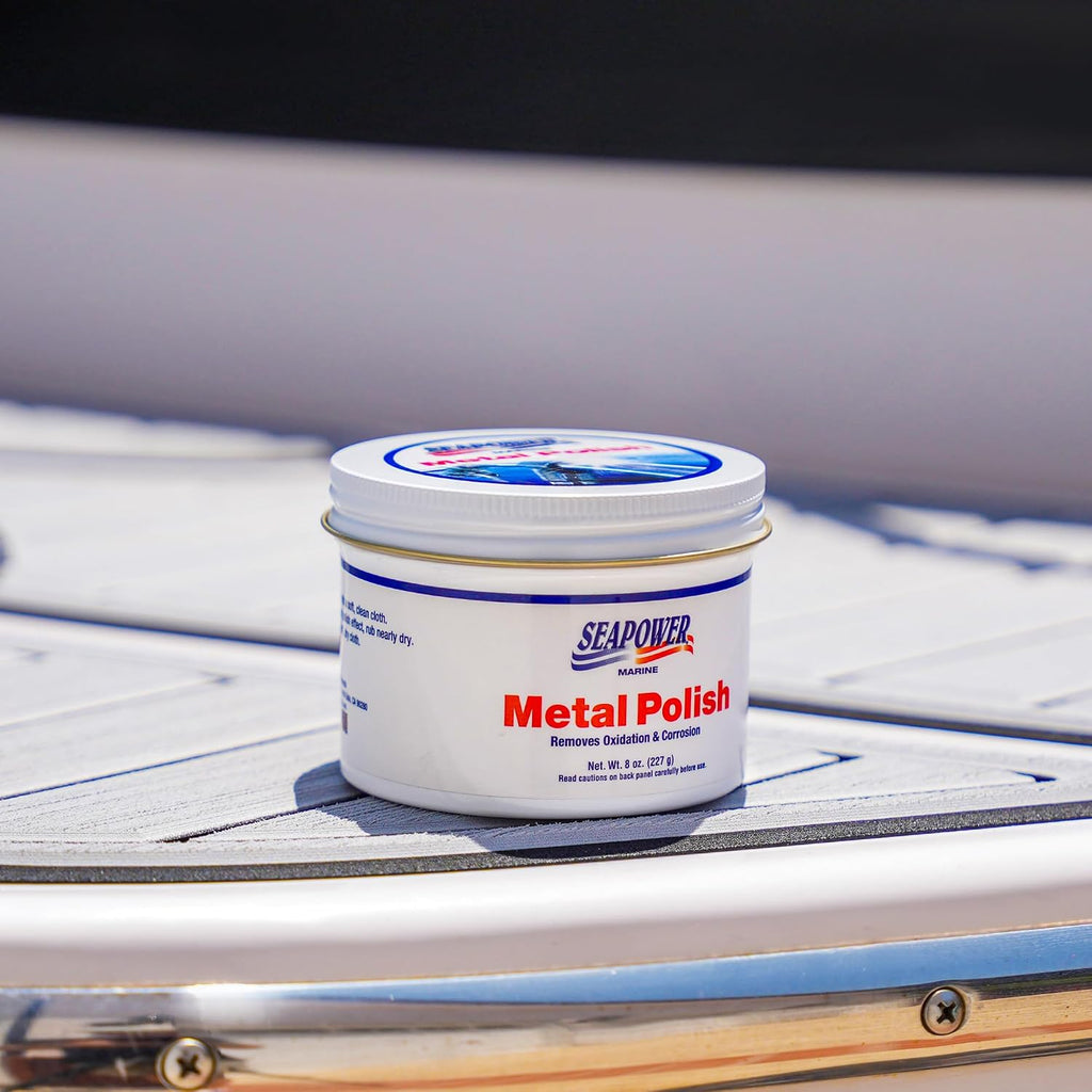 Seapower SMPO-8 Marine Metal Polish and Scratch Remover - 8 oz.