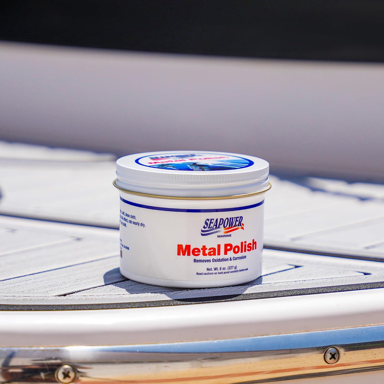 Seapower SMPO-8 Marine Metal Polish and Scratch Remover - 8 oz.