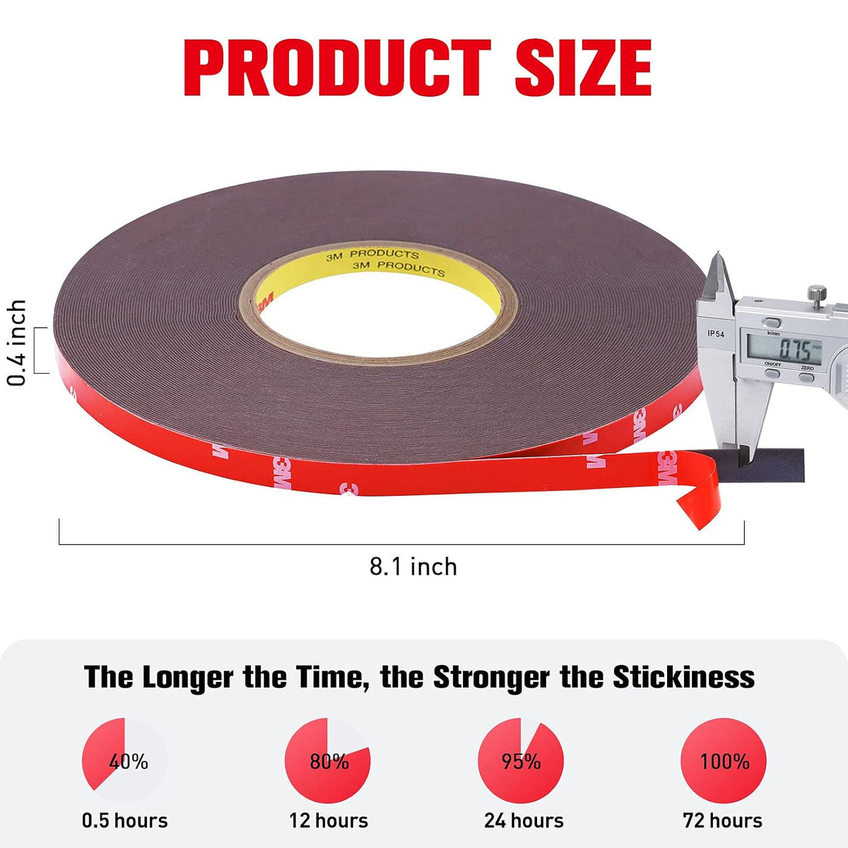 double sided tape heavy duty, super strong adhesive, package contents