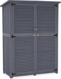 MCombo Outdoor Storage Cabinet, Wooden Storage Shed by MCombo
