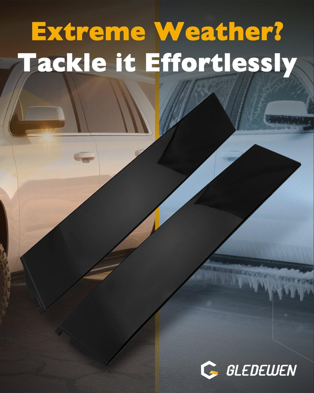 Windshield Trim Molding, B&C Pillar Kit, 2015-2018 GMC Yukon/Cadillac Escalade/Chevy Tahoe, Front&Rear Door Outer Pillar Trim Moulding, LH&RH, OE#926-241 926-242 926-243 926-244 926-245 926-246 (6PCS)