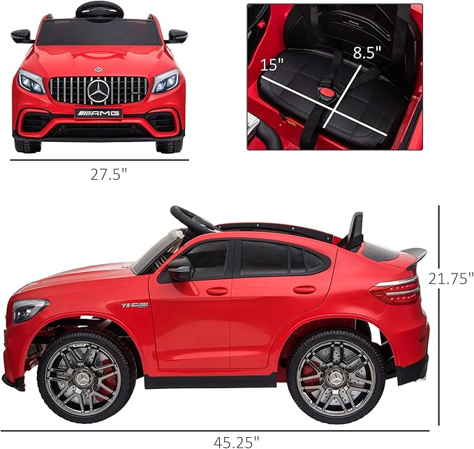 Aosom 12V Toddler Ride On Car - Image 7
