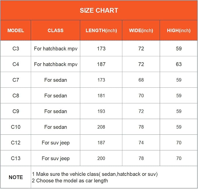 Kayme Car Covers for Automobiles Waterproof All Weather Sun Uv Rain Protection - Image 6