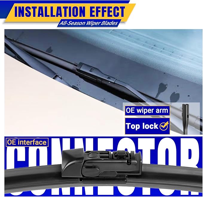 2 Wipers Replacement for 2018-2021 Toyota CHR C-HR Subaru Crosstrek / 2015-2021 - Image 3