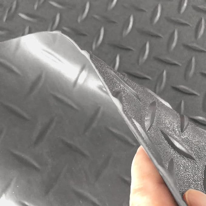Boshen 5Ft x 17Ft Garage Floor Mat 2.5mm Thickened Rubber Flooring Roll 85sqft - Image 2