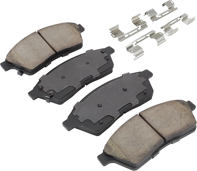 Premium Semi-Metallic Front Brake Pads Compatible