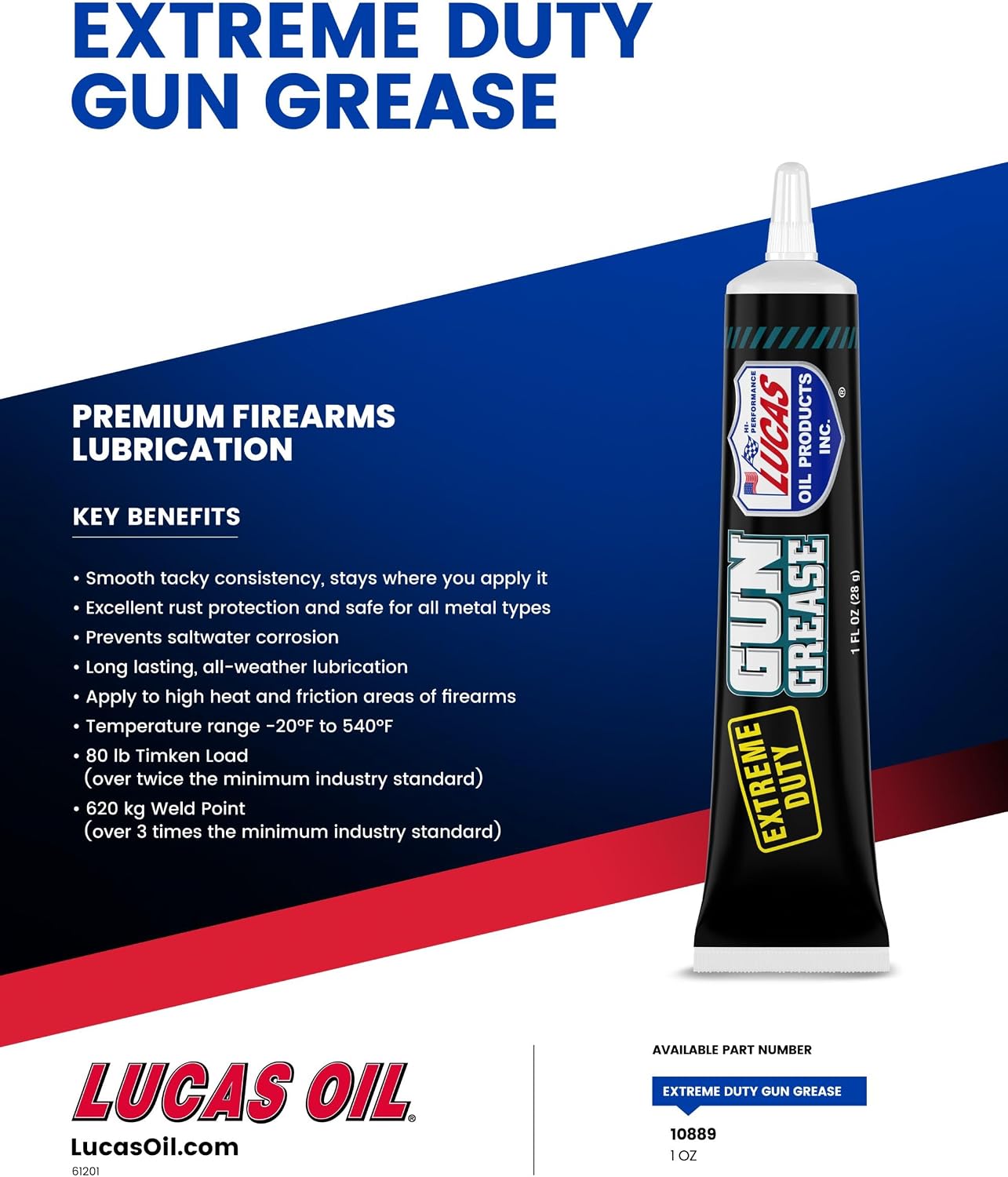 Lucas Oil Grease Gun Extreme Duty 1OZ 10889