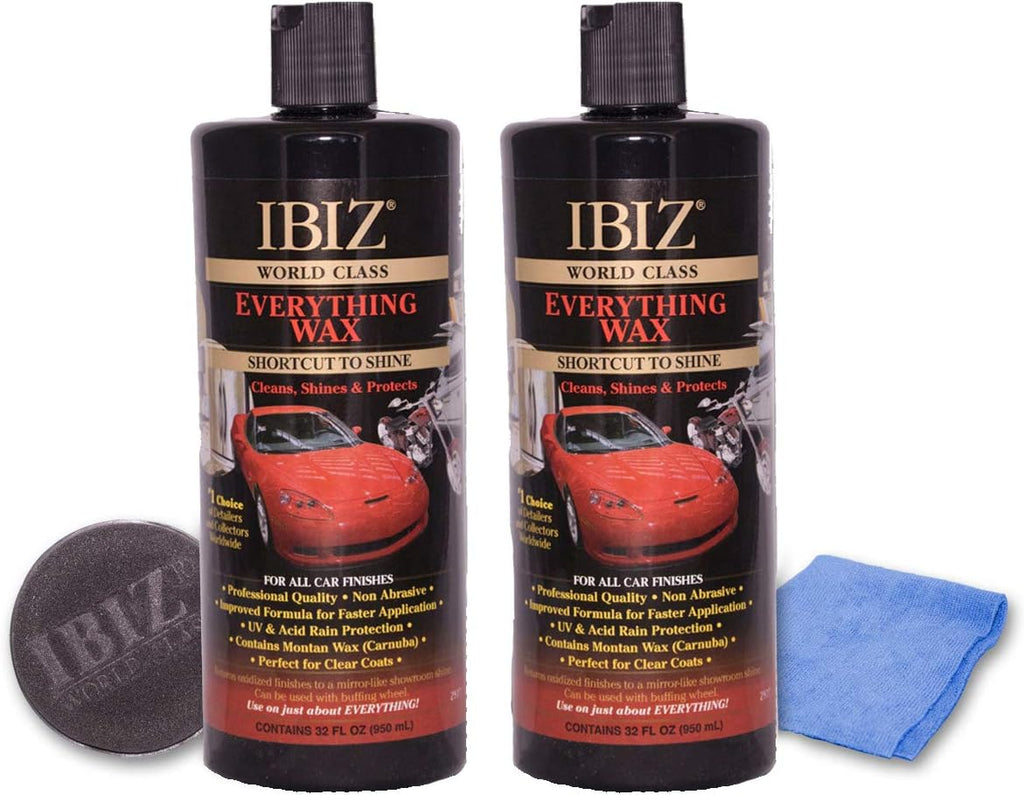 IBIZ® World Class Car Wax (64oz). Premium, Easy-to-Use Professional Grade Carnuba Car Wax for All Makes & Models.