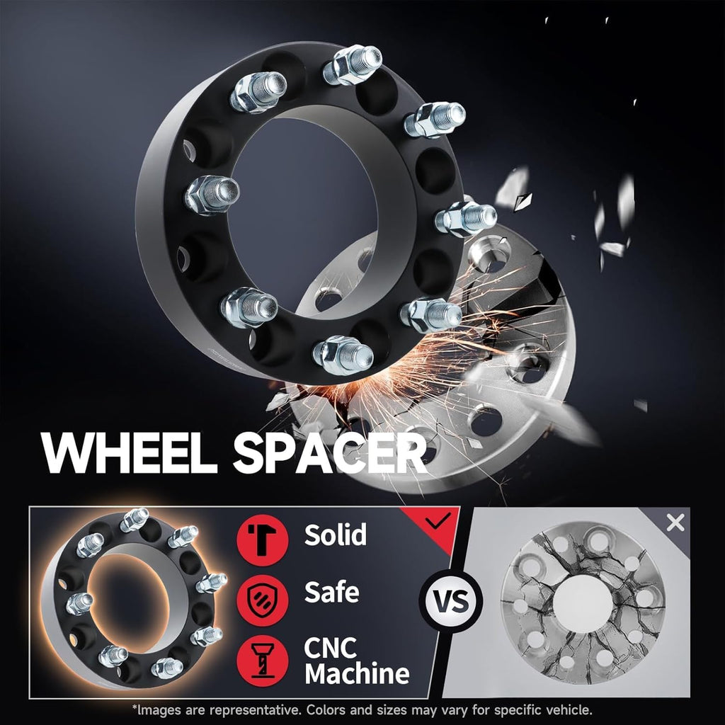 5X4.5 Wheel Spacers Forged 0.59"(15mm) 5x114.3mm to 5x114.3mm Thread Pitch M12x1.5 Hub Bore 60.1mm SET OF 2 Adapters for Toyota RAV4 2.5L 2009-2021，Camry 2.5L 2010-2021，Camry 2.4L 2002-2011 & More