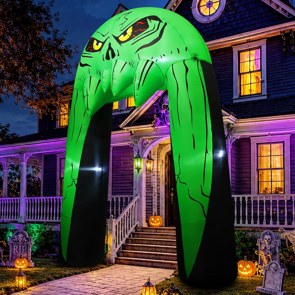 COMIN 10 FT Halloween Inflatables Archway Outdoor Decorations Blow Up Yard Mo...